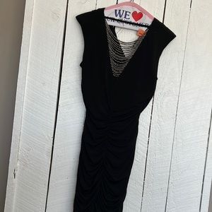 Black dress with beads